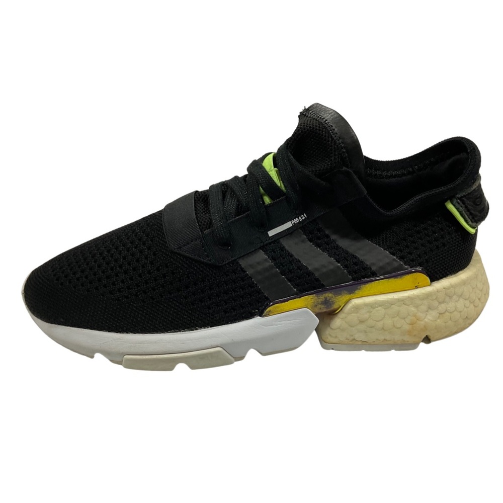 Adidas POD S3.1 Size 9 Men's Black/Iridescent Athletic Casual Running DA8693